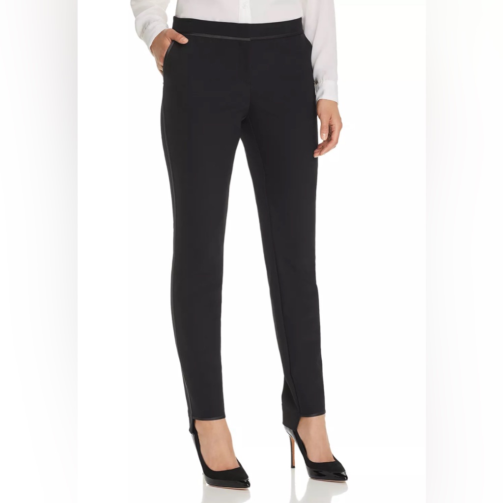 Lafayette 148 New York Manhattan Slim Step Hem Pants Size 10